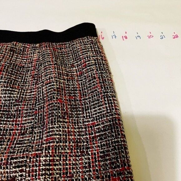 ABM Liz Claiborne Sz 10 Pencil skirt black white lined petite 10p Zipper - Picture 7 of 8